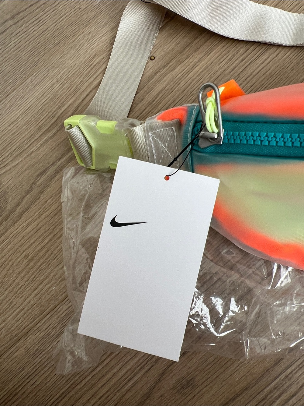 Nike Iridescent Waist Pack - Orange, Teal, Cream - Picture 2 of 6